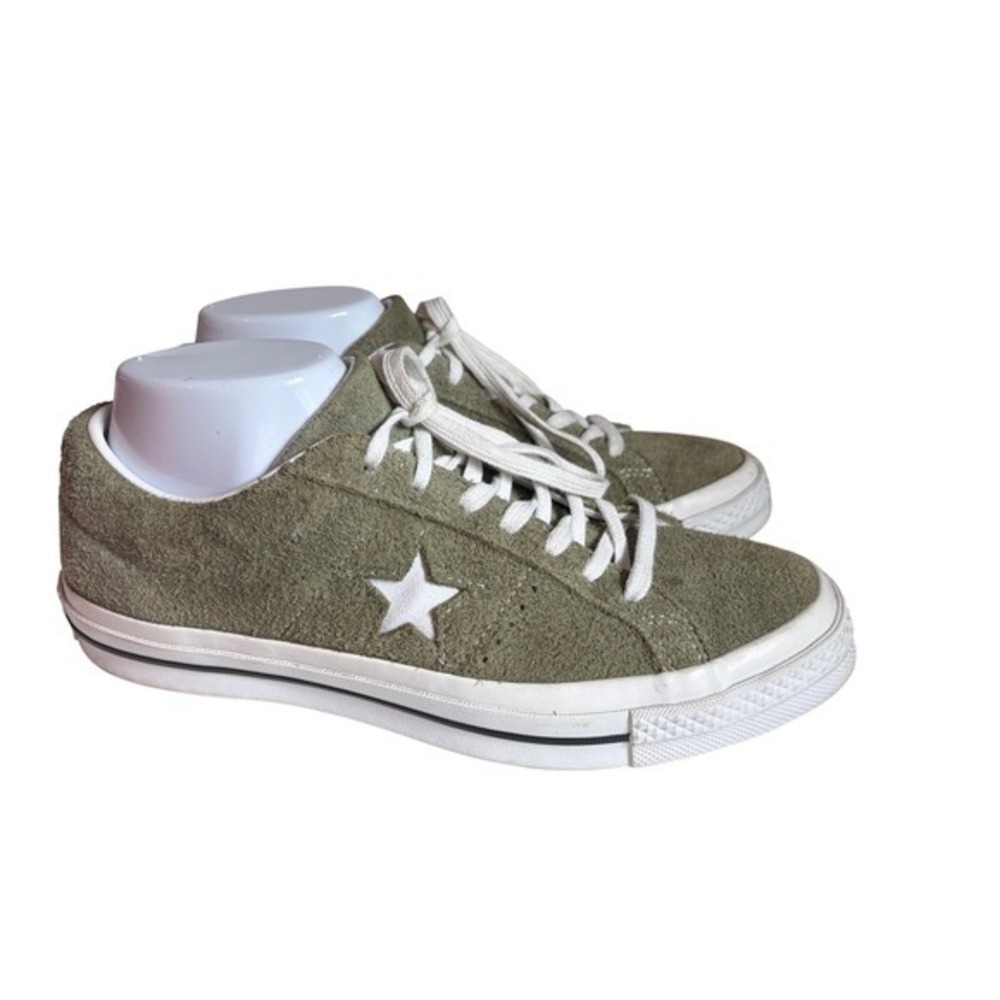 Converse‎ One Star Ox Field Hairy Suede Olive Green Low Top Sneakers  M8 W10